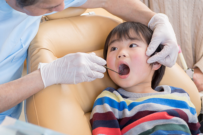 治療中の子ども